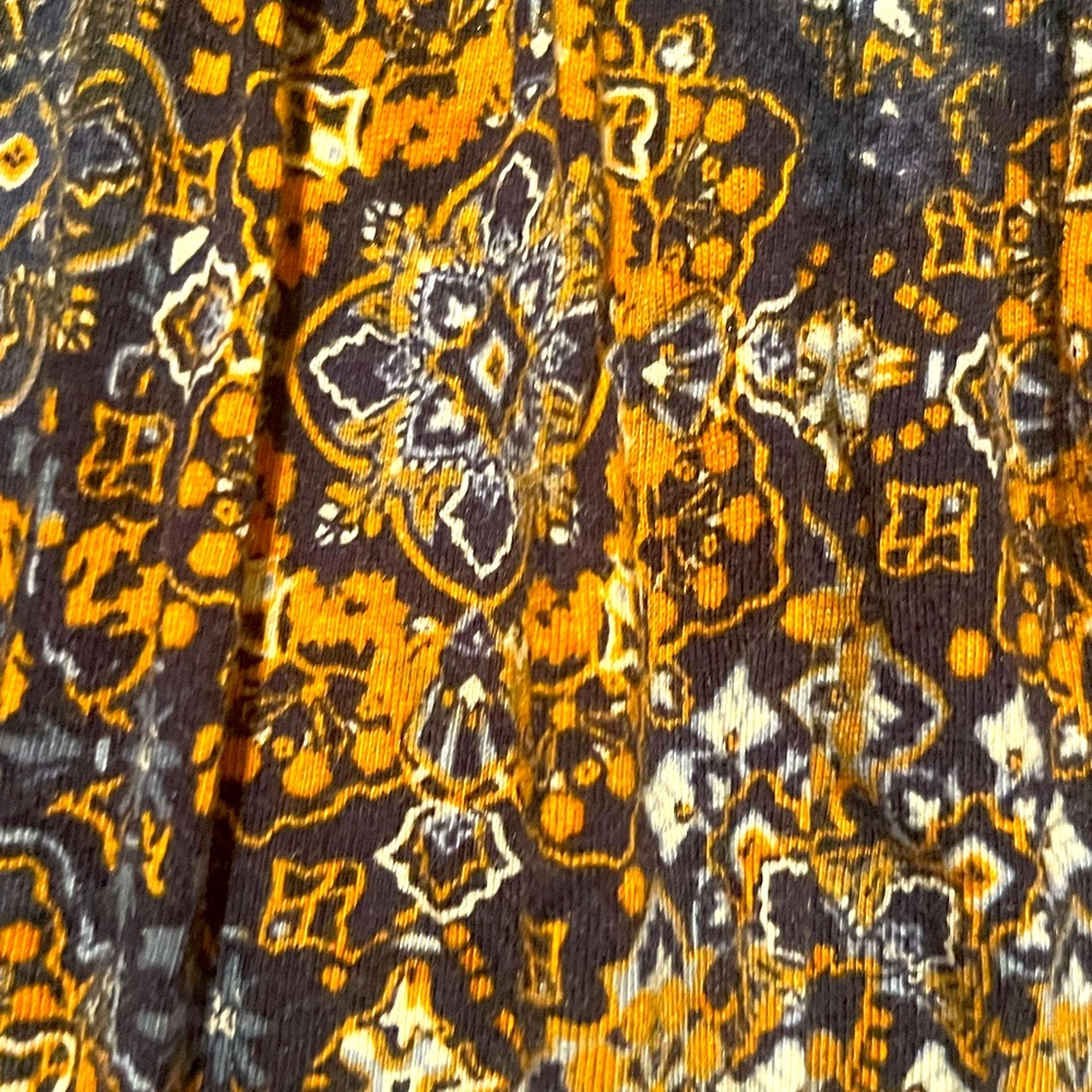Michael Kors Navy and Orange Patterned Blouse - Picture 5 of 5